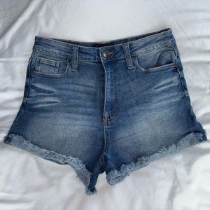 Kendall and Kylie The Drifter Hi-Rise Denim Shorts